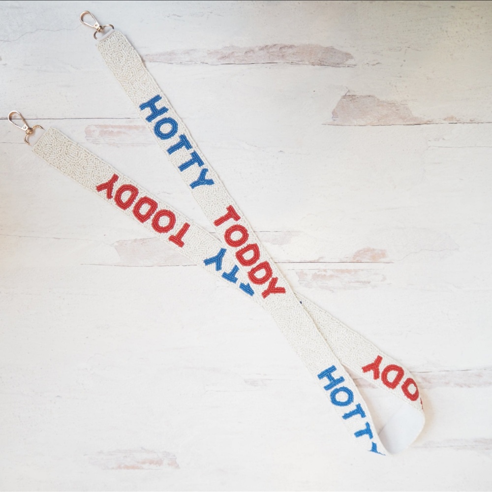 Collegiate Game Day Beaded Hotty Toddy Ole Miss Purse Strap